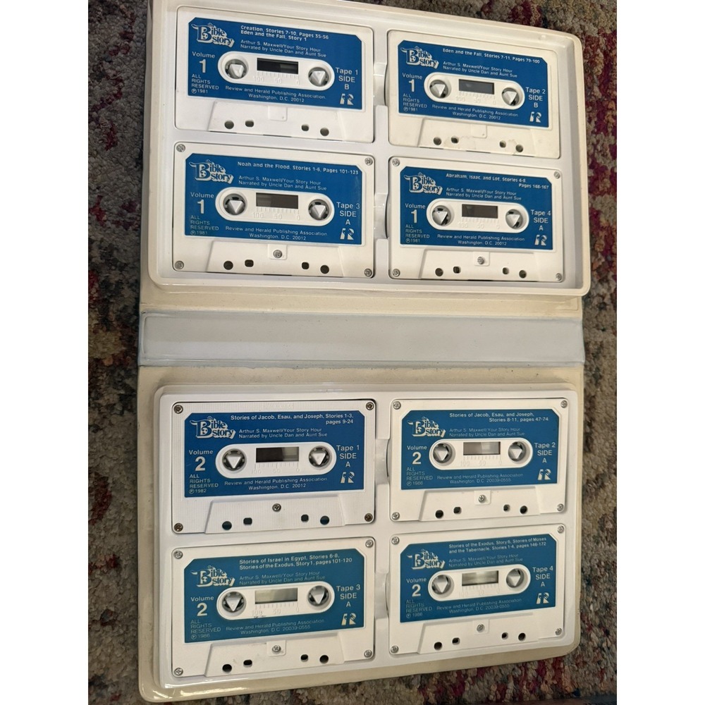 The Bible Story Cassette Library Vol 1–10 Arthur S Maxwell Complete Set Pre Own - Picture 6 of 11